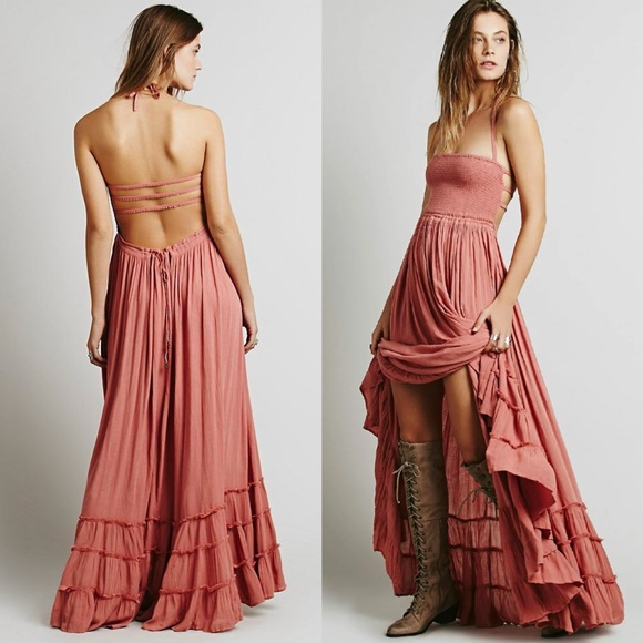 Free People Dresses & Skirts - Free People extratropical maxi dress raspberry pink